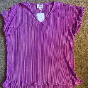 Andree by Unit Textured Top Medium Pink